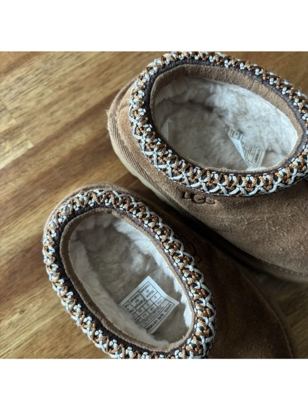 UGG Tasman II Slippers Toddler Size 9 Shoes‎ Chestnut Suede Slip On Minimalist